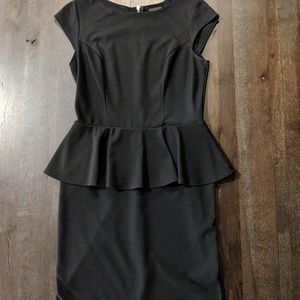 Black Peplum Dress